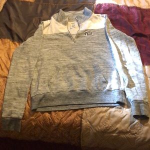 WOMENS XS VS PINK 3/4 ZIP UP PULLOVER